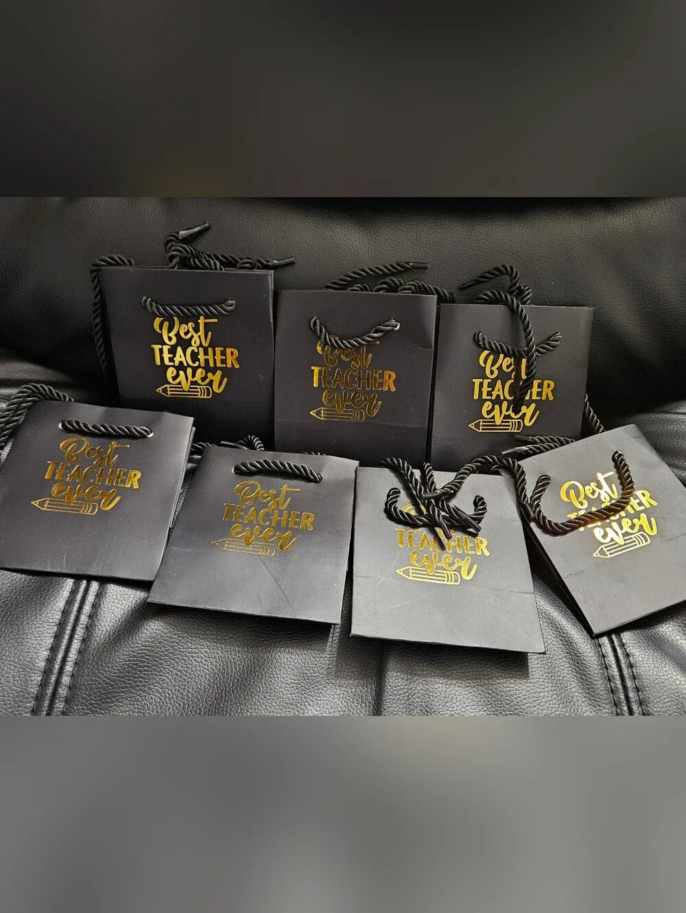 Black Gift Bags with Gold 